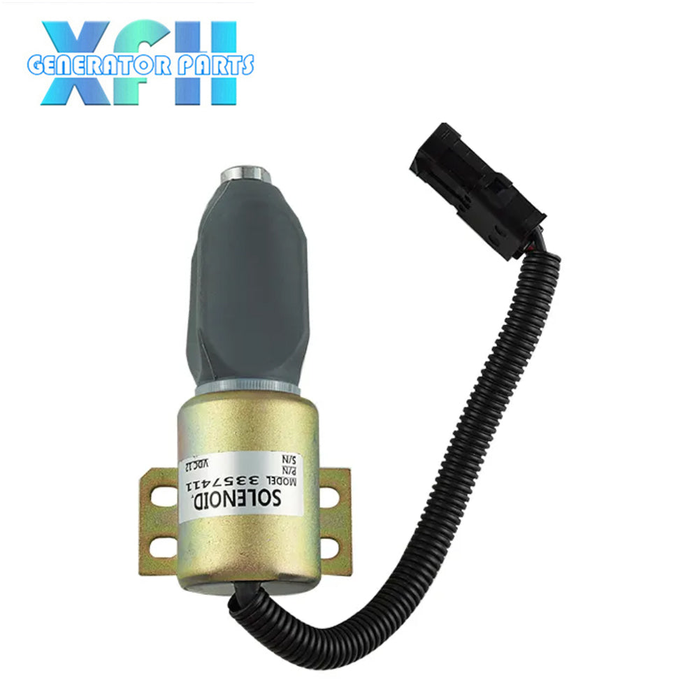 3357411 Excavator 12V Fuel Shutdown Engine Solenoid Valve 2TB130805 Fuel Shutdown 961000780034