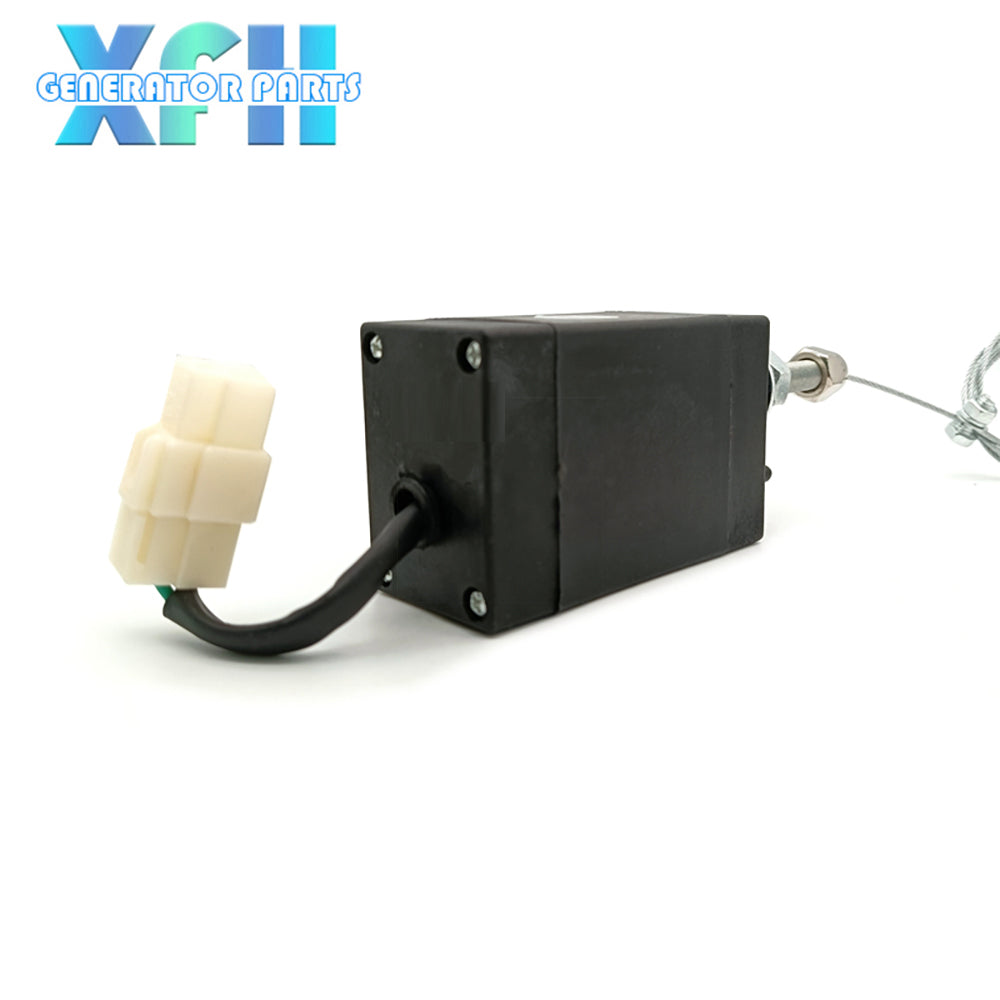 Diesel Engine Part 12V 24V XHQ-PT Stop Solenoid Flame Out Device Off Valve Generator Set Accessory Normal Close/Open Type - XFH generator parts
