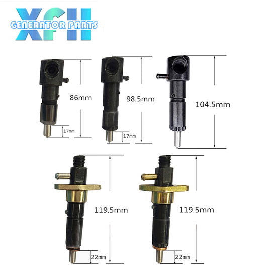 Inyector de motor diésel 186FA de alta calidad, conjunto de boquilla de inyección de microcultivador refrigerado por aire 170F 173F 178F 186F opcional