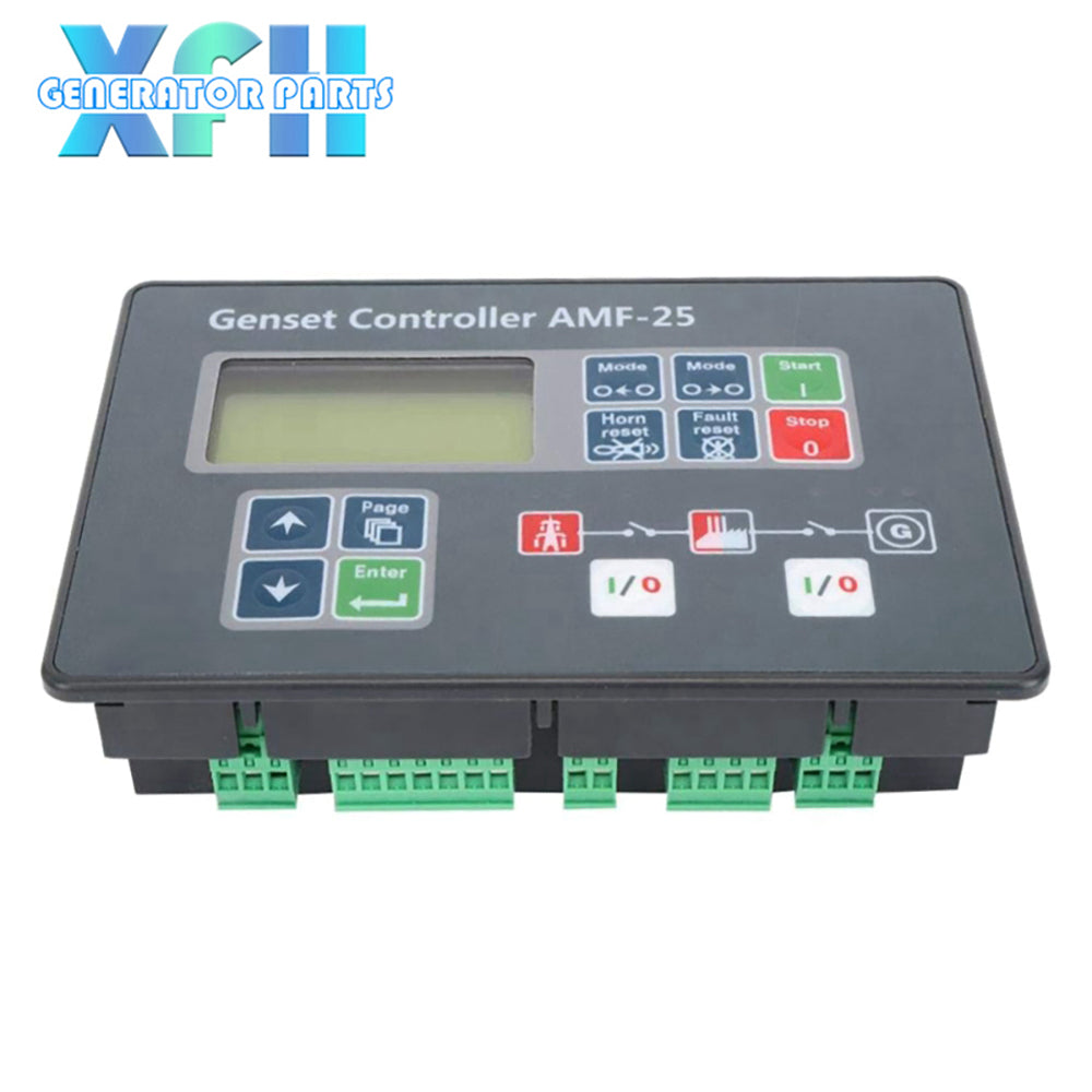 AMF25 AMF20 Diesel Genset Controller AMF-25 AMF-20 Generator Auto Start Stop Control Module Replace Original - XFH generator parts