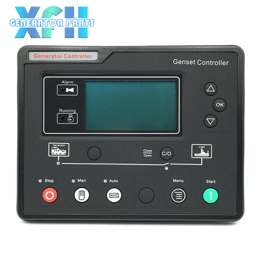 Remplacer le contrôleur de générateur Smartgen HGM6120U HGM6110U Affichage LCD Module de panneau de commande d'arrêt de démarrage automatique 6120U 6110U Partie de groupe électrogène