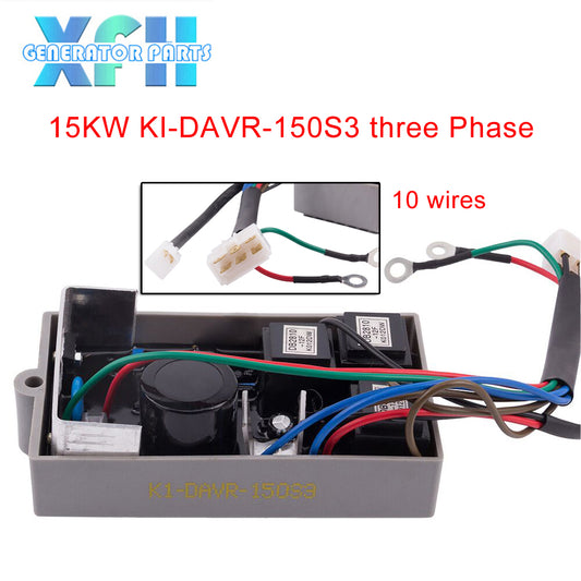 Haute qualité KI-DAVR-150S3 AVR régulateur de tension automatique stabilisateur 3 phases 15KW 12KVA Kipor groupe électrogène pièces de générateur